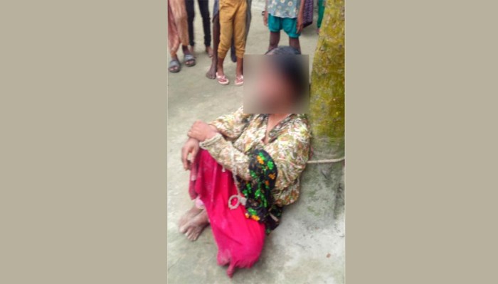 ​গাছে বেঁধে চুল কেটে-জুতার মালা পরিয়ে নারীকে ভয়ংকর নির্যাতন