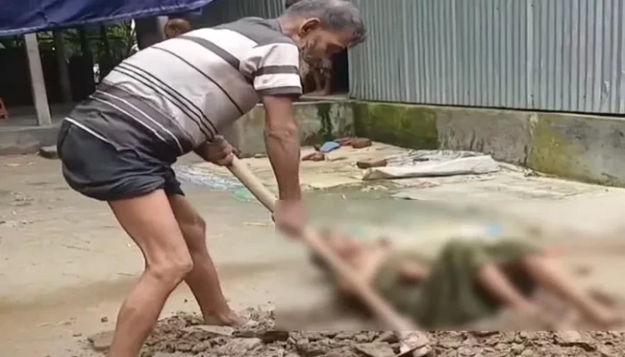 স্ত্রীকে জীবন্ত কবর দেওয়ার চেষ্টা