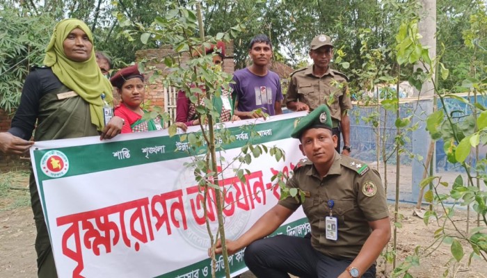 ​হাকিমপুরে আনসার ভিডিপির বৃক্ষ রোপণ কর্মসূচি