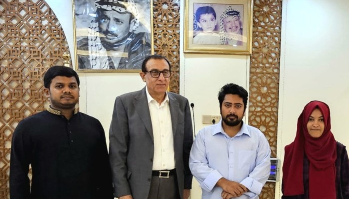 ফিলিস্তিনের রাষ্ট্রদূতের সঙ্গে এনসিপি নেতাদের সাক্ষাৎ