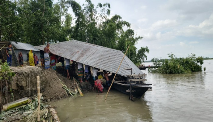 ​চার নদীতে বিলীন কুড়িগ্রামের ১৫ হাজার বসতবাড়ি