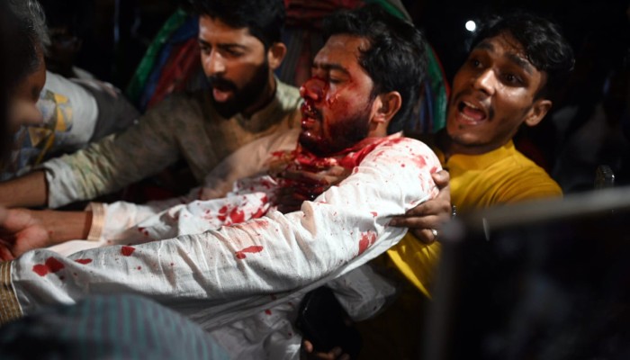 ​জাপা কার্যালয়ের সামনে ফের সংঘর্ষ, নুরুল হক নুর আহত