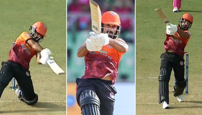 ​১২ বলে ১১ ছক্কা !