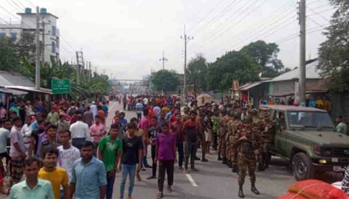 নীলফামারীতে যৌথবাহিনীর সঙ্গে সংঘর্ষে শ্রমিক নিহত