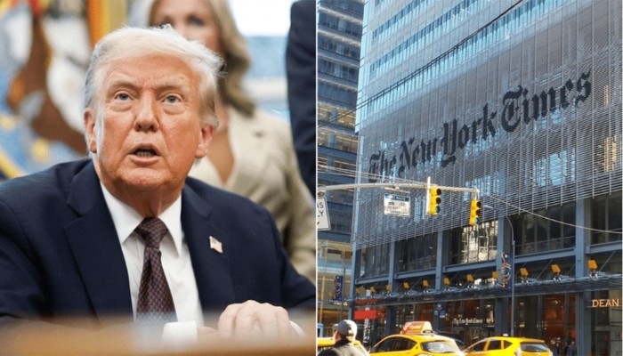 নিউইয়র্ক টাইমসের বিরুদ্ধে মামলা করলেন ট্রাম্প