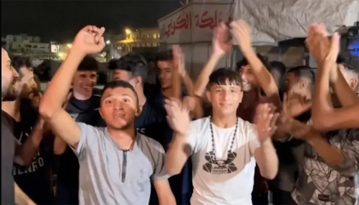 হামাস-ইসরায়েল শান্তিচুক্তি, গাজাবাসীর আনন্দমিছিল