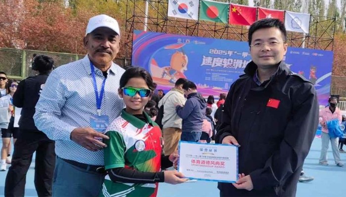 চীনে জোড়া স্বর্ণ জিতল বাংলাদেশের পৃথিবী
