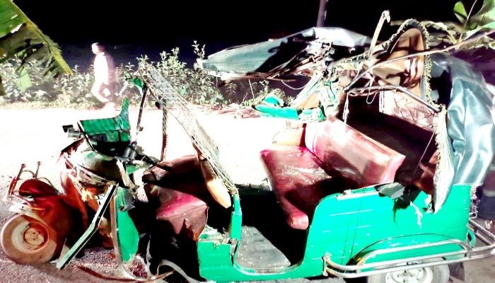 ​দাঁড়িয়ে থাকা ট্রাকে সিএনজির ধাক্কা, প্রাণ গেল ২ জনের