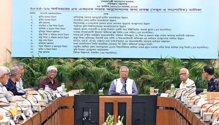 ​একনেকে ৭ হাজার ১৫০ কোটি টাকার ১২টি উন্নয়ন প্রকল্প অনুমোদন