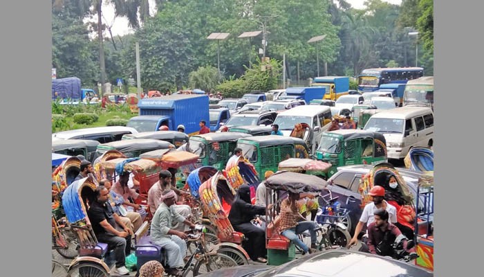 ​সমাবেশ ঘিরে রাজধানীজুড়ে তীব্র যানজট