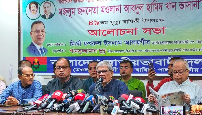 ​শেখ হাসিনার রায় ঘিরে নৈরাজ্য সৃষ্টির পাঁয়তারা চলছে : ফখরুল