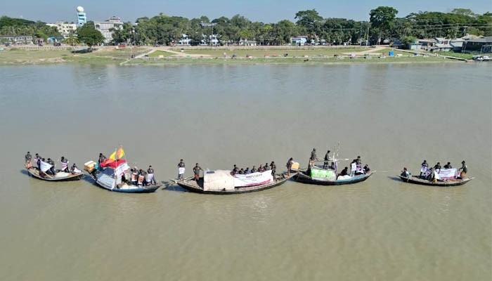 কলাপাড়ায় নৌবহর কর্মসূচী পালন
