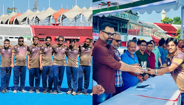 ডিআরইউ ক্রিকেটে ম্যান অব দ্যা ম্যাচ শেখ হারুন