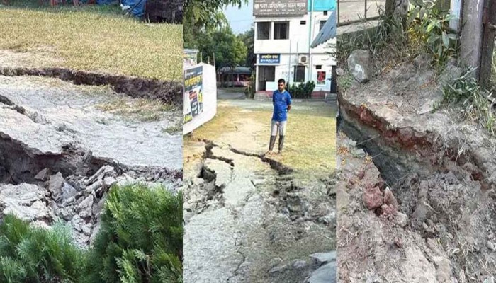 নরসিংদীজুড়ে ভূমিকম্পের চিহ্ন