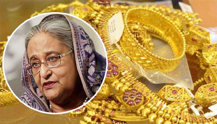 ​শেখ হাসিনার লকারে মিলল ৮৩২ ভরি স্বর্ণ
