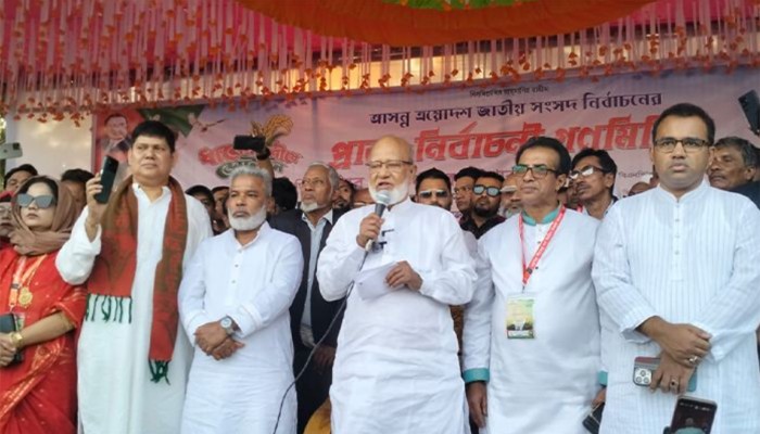 ​কোনো শক্তি নির্বাচন ঠেকাতে পারবে না : ড. মোশাররফ