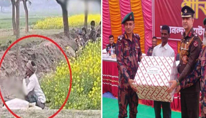 ​সীমান্তে কাস্তে হাতে ভাইরাল সেই কৃষককে বিজিবির সংবর্ধনা