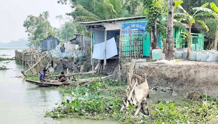 ​ঝুপঝাপ শব্দে ভাঙছে নদ-নদী