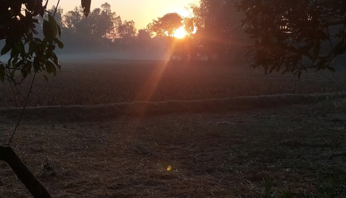 মৃদু শৈত্যপ্রবাহে কাঁপছে তেঁতুলিয়া