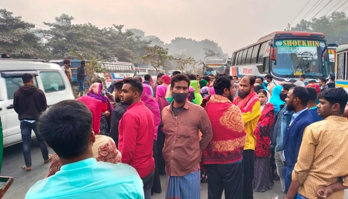 ​ঢাকা-ময়মনসিংহ মহাসড়ক অবরোধ