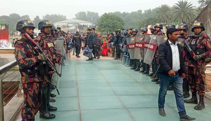 জিয়া উদ্যান ও জাতীয় স্মৃতিসৌধের আশপাশে বিজিবি মোতায়েন