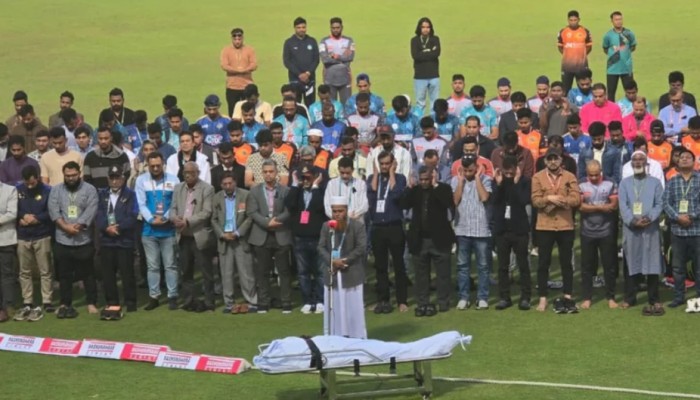 সিলেট স্টেডিয়ামেই অনুষ্ঠিত হলো কোচ মাহবুবের জানাজা