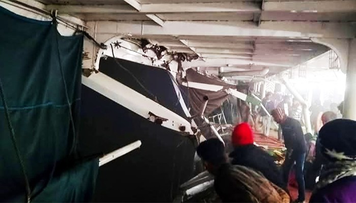 ​মেঘনায় লঞ্চ সংঘর্ষের ঘটনায় ১৮ জনের বিরুদ্ধে মামলা