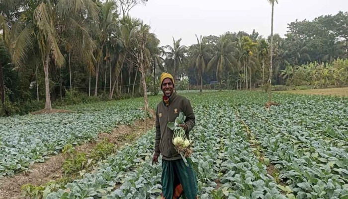 ​হাড় কাঁপানো শীতেও মাঠ ছাড়েনি চাষিরা