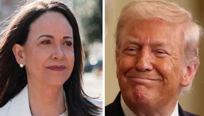 ​ট্রাম্পকে নোবেল পদক উপহার দিলেন ভেনেজুয়েলার মাচাদো