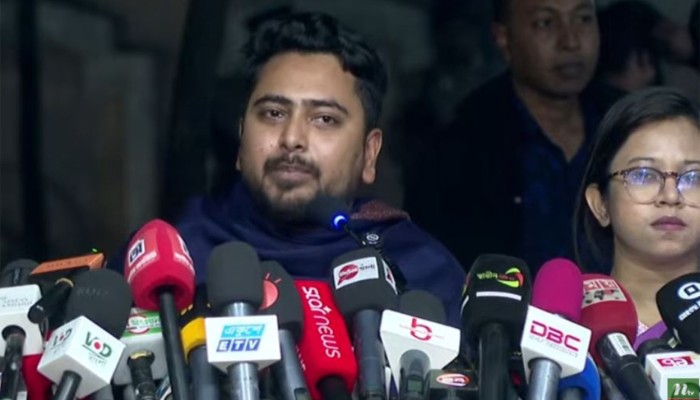 ​নতুন বাংলাদেশ নিয়ে আমাদের স্বপ্ন আমরা স্পষ্ট করছি : নাহিদ ইসলাম