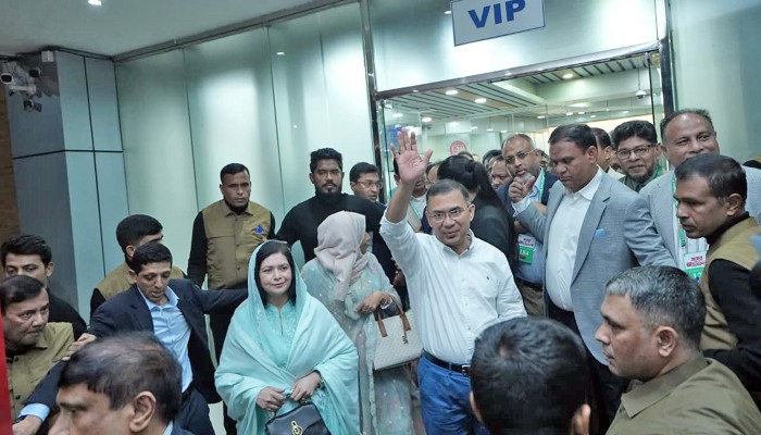 ​সিলেটে পৌঁছেছেন তারেক রহমান