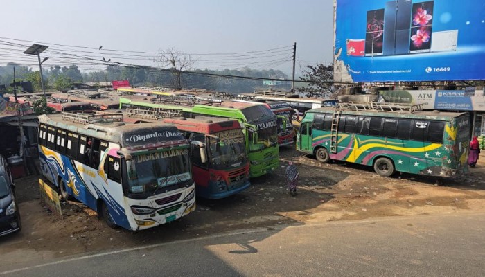 ​রাঙামাটি থেকে সারা দেশে বাস চলাচল বন্ধ