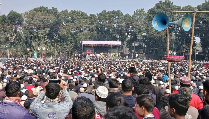 ​পঞ্চগড় জামায়াত আমিরের সমাবেশস্থল কানায় কানায় পূর্ণ
