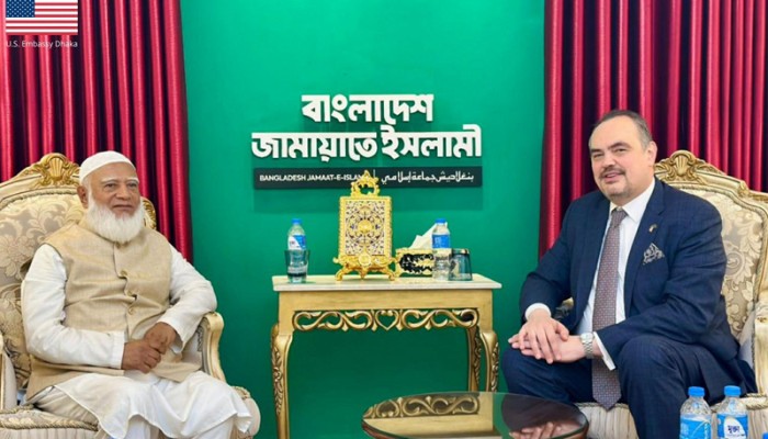 ​জামায়াত আমিরের সঙ্গে মার্কিন রাষ্ট্রদূতের সাক্ষাৎ