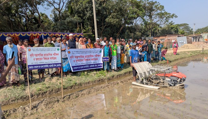 ধান উৎপাদনে আধুনিক যন্ত্রের ছোঁয়া, ময়মনসিংহের কৃষিতে নবদিগন্ত