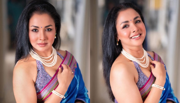 ​শাড়িতে অনন্যা রুনা খান