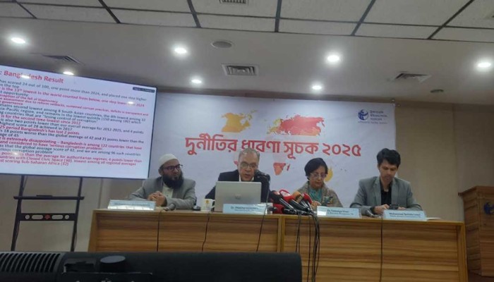 দুর্নীতিগ্রস্ত দেশের তালিকায় বাংলাদেশ ১৩তম
