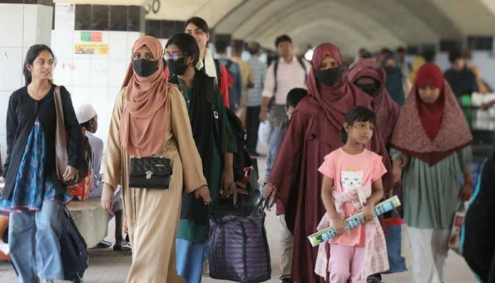 ​ছুটি শেষে রাজধানীতে ফিরছে মানুষ