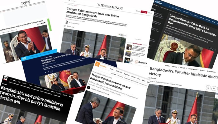 ​আন্তর্জাতিক গণমাধ্যমে তারেক রহমানের শপথ