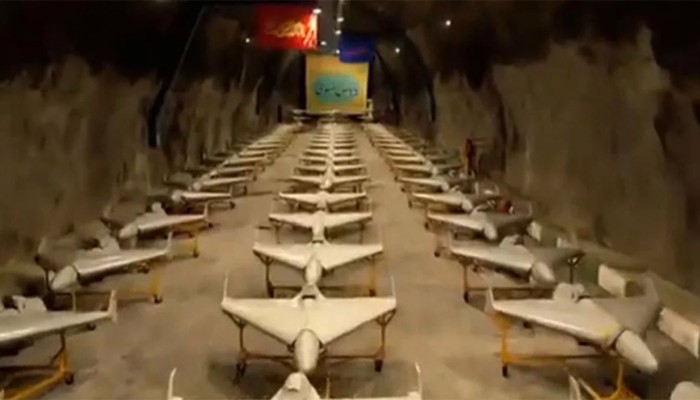 ​মাটির নিচে ড্রোনের ঘাঁটির ভিডিও প্রকাশ করল ইরান