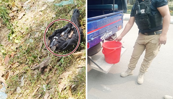 ​প্রধান বিচারপতির প্রবেশ গেট থেকে ছয়টি সাউন্ড গ্রেনেড উদ্ধার