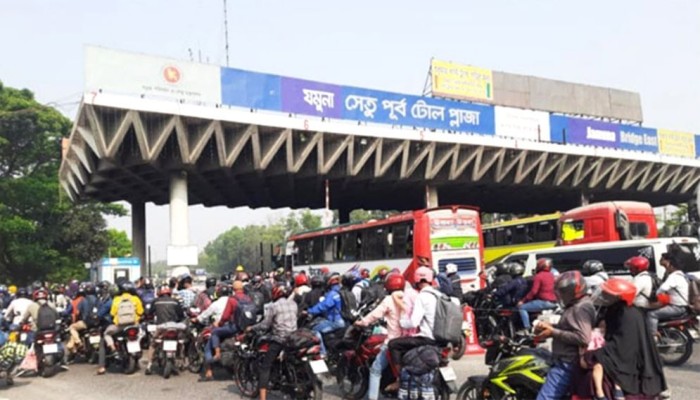 যমুনা সেতুতে একদিনে টোল আদায় আড়াই কোটি টাকা