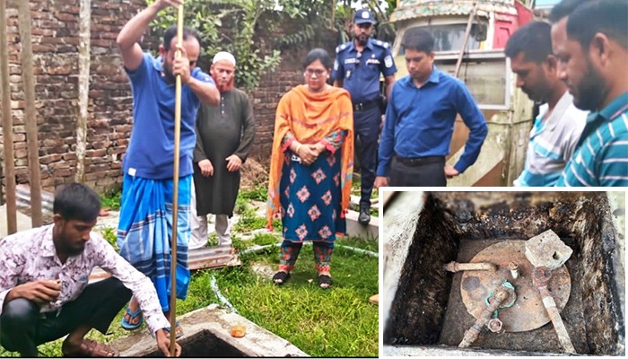 ​মাটির নিচে ট্যাংক থেকে ২৩ হাজার লিটার জ্বালানি জব্দ