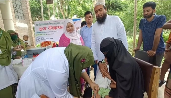 ​নাটোরে শুরু হলো হাম-রুবেলা টিকাদান কার্যক্রম