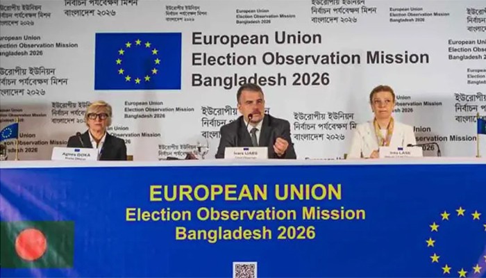 নির্বাচনে ইঞ্জিনিয়ারিংয়ের অ‌ভিযোগ পায়‌নি ইইউ নির্বাচন মিশন