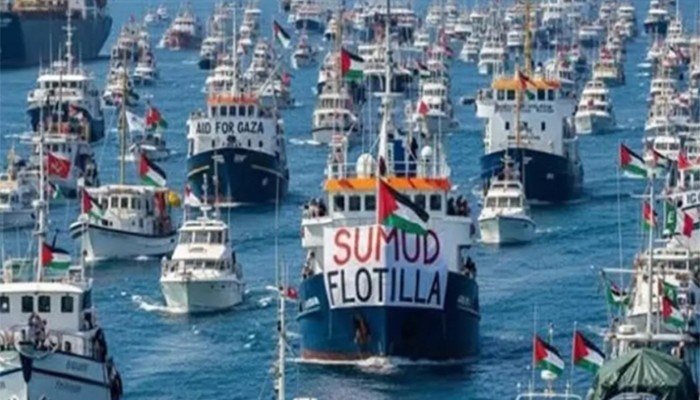 ​আন্তর্জাতিক জলসীমায় 'গ্লোবাল সুমুদ ফ্লোটিলায়' ইসরাইলি অভিযান
