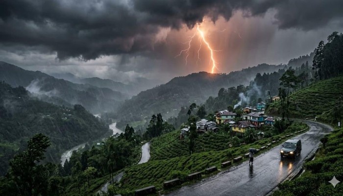 ভারতের দিকে ধেয়ে আসছে বিশাল ‌‘মেঘমালা’