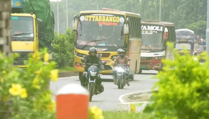 যমুনা সেতুতে ঈদ পরবর্তী সর্বোচ্চ যানবাহন পারাপার