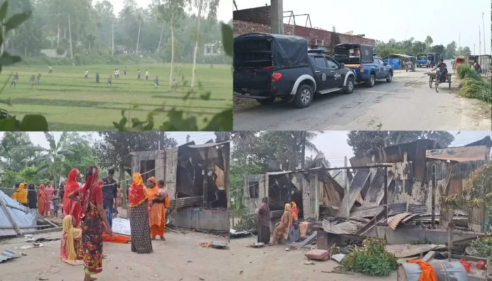টাঙ্গাইলে ১৪৪ ধারা উপেক্ষা করে ফের সংঘর্ষ, অগ্নিসংযোগ-ভাঙচুর