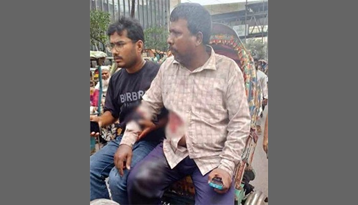 রাজধানীতে ব্যাংকের সামনে গুলি চালিয়ে টাকার ব্যাগ ছিনতাই